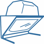 drawing in blue of a collimating system